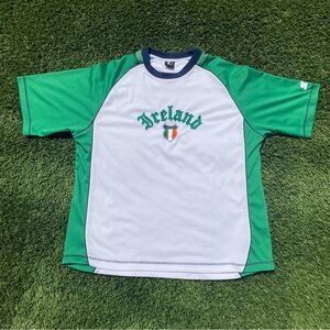 Starter Green and White Ireland Football Shirt